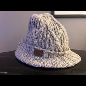 Coal Wool Flat Brim Beanie